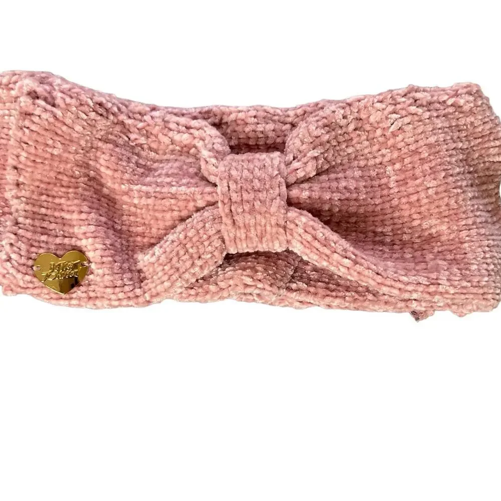 Betsey Johnson Pink‎ Knit Bow Headband